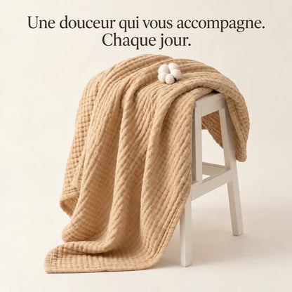 Couverture Cocon en Mousseline pour Adulte