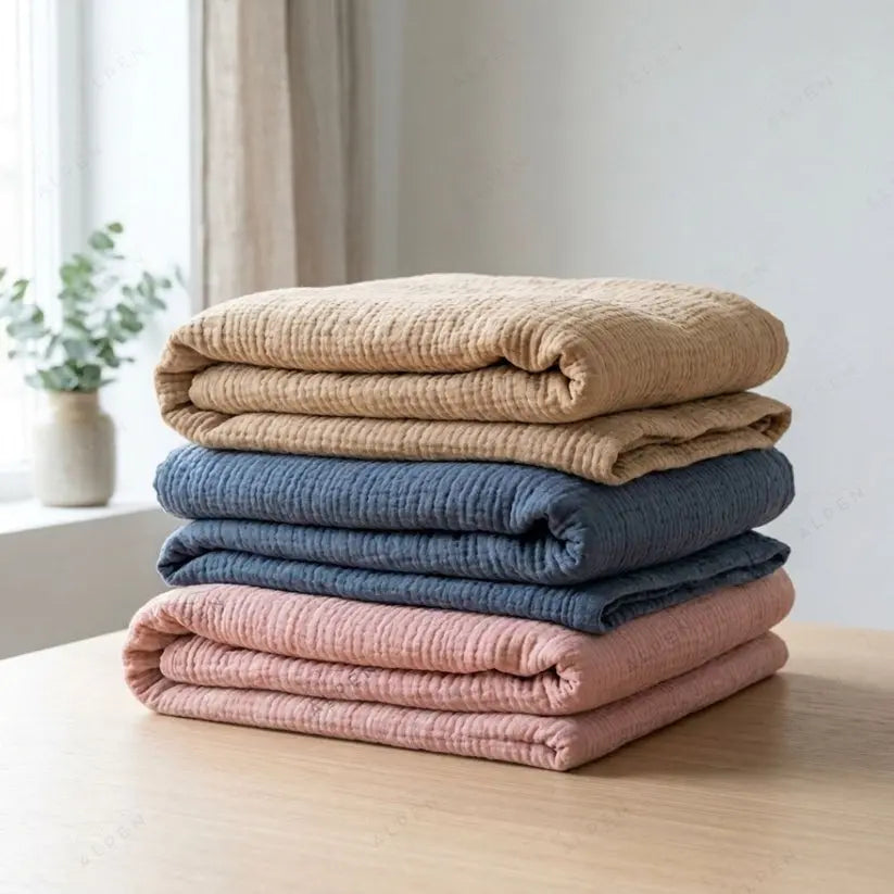 Couverture Cocon en Mousseline pour Adulte