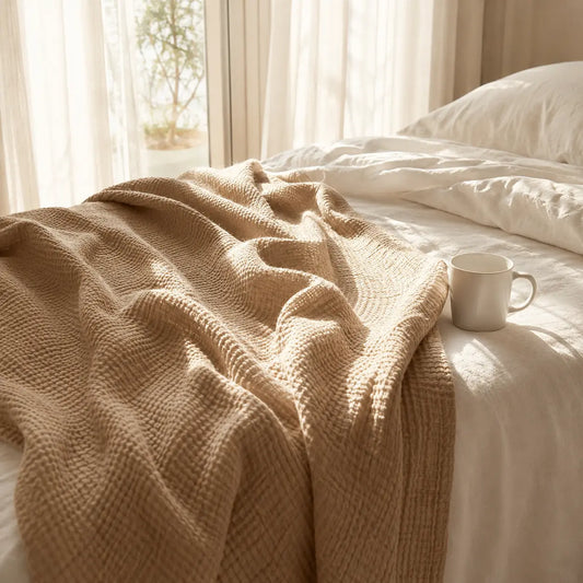 Couverture Cocon en Mousseline pour Adulte